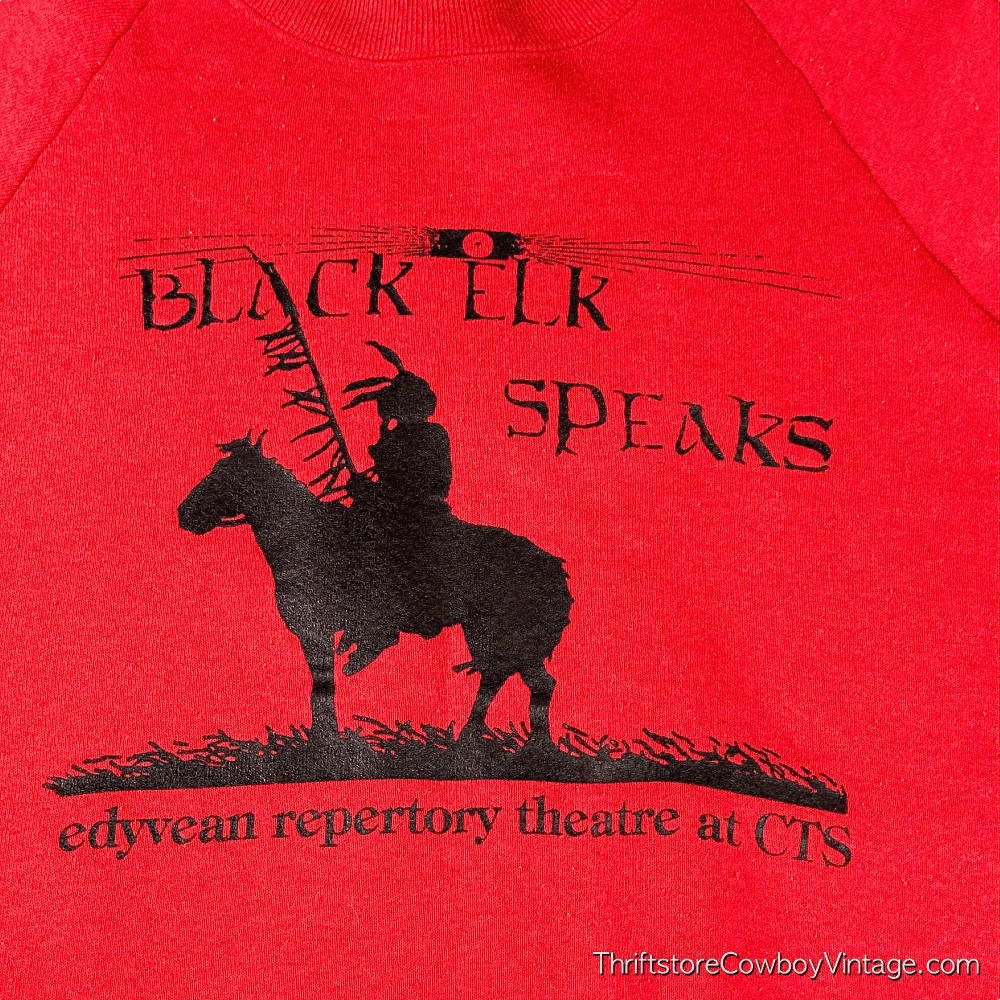 Vintage 90s Black Elk Speaks Sweatshirt MEDIUM