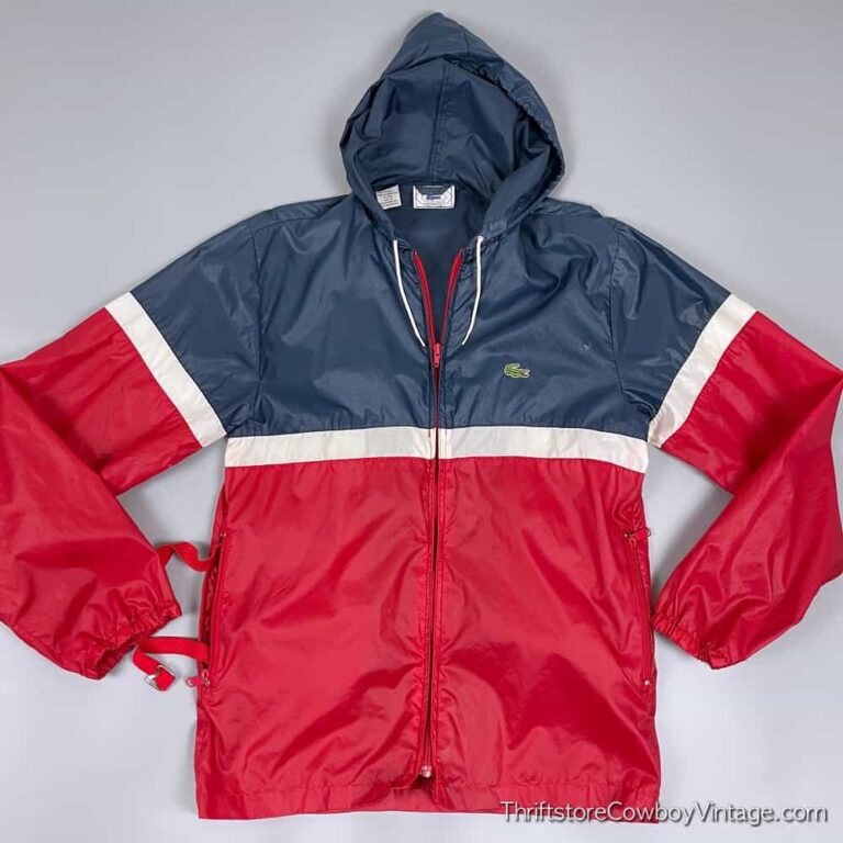 Vintage 80s Izod Lacoste Rain Jacket SMALL