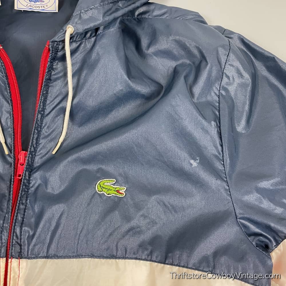 Vintage 80s Izod Lacoste Rain Jacket SMALL