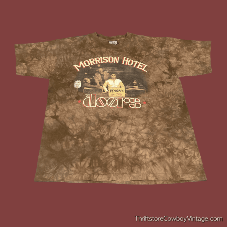 Vintage The Doors Band T-Shirt Liquid Blue Tie Dye Y2K 2002 LARGE