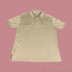 Vintage 70s Kennington California Beige Polo Shirt MEDIUM