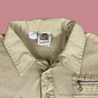 Vintage 70s Kennington California Beige Polo Shirt MEDIUM