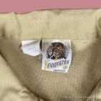Vintage 70s Kennington California Beige Polo Shirt MEDIUM