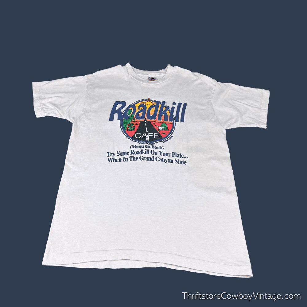 Vintage 90s Arizona Roadkill Cafe T-Shirt LARGE