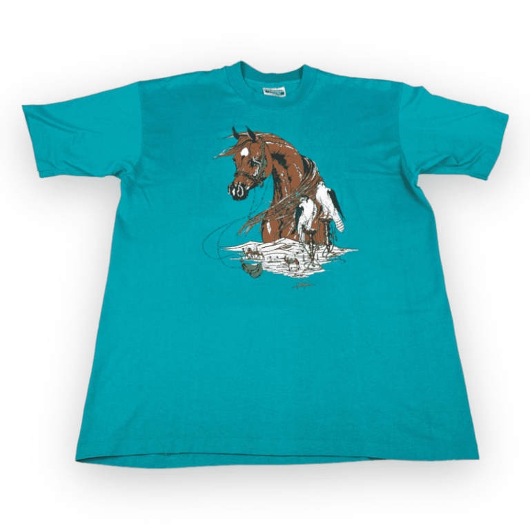 Vintage 80s Middle Eastern Desert Horse T-Shirt MEDIUM