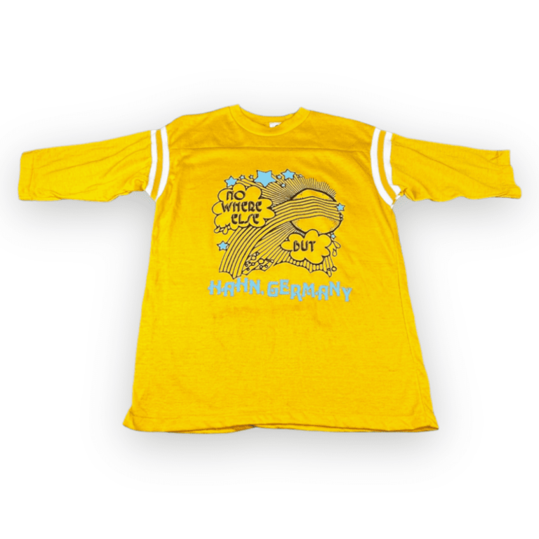 Vintage 80s Nowhere Else But Hahn, Germany Jersey T-Shirt MEDIUM