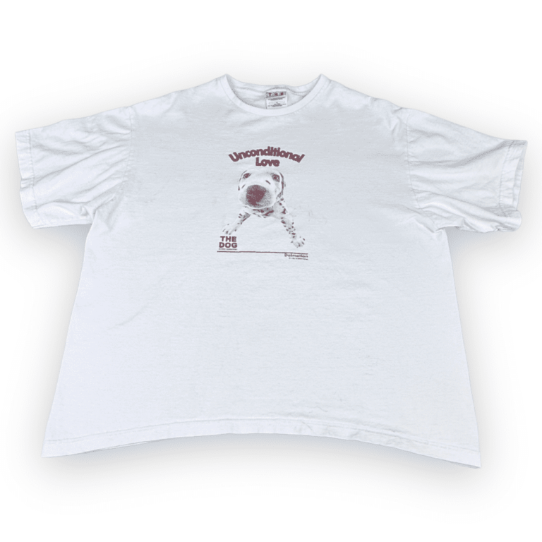 Vintage 90s Dalmatian Unconditional Love Dog Artist Collection T-Shirt LARGE/XL