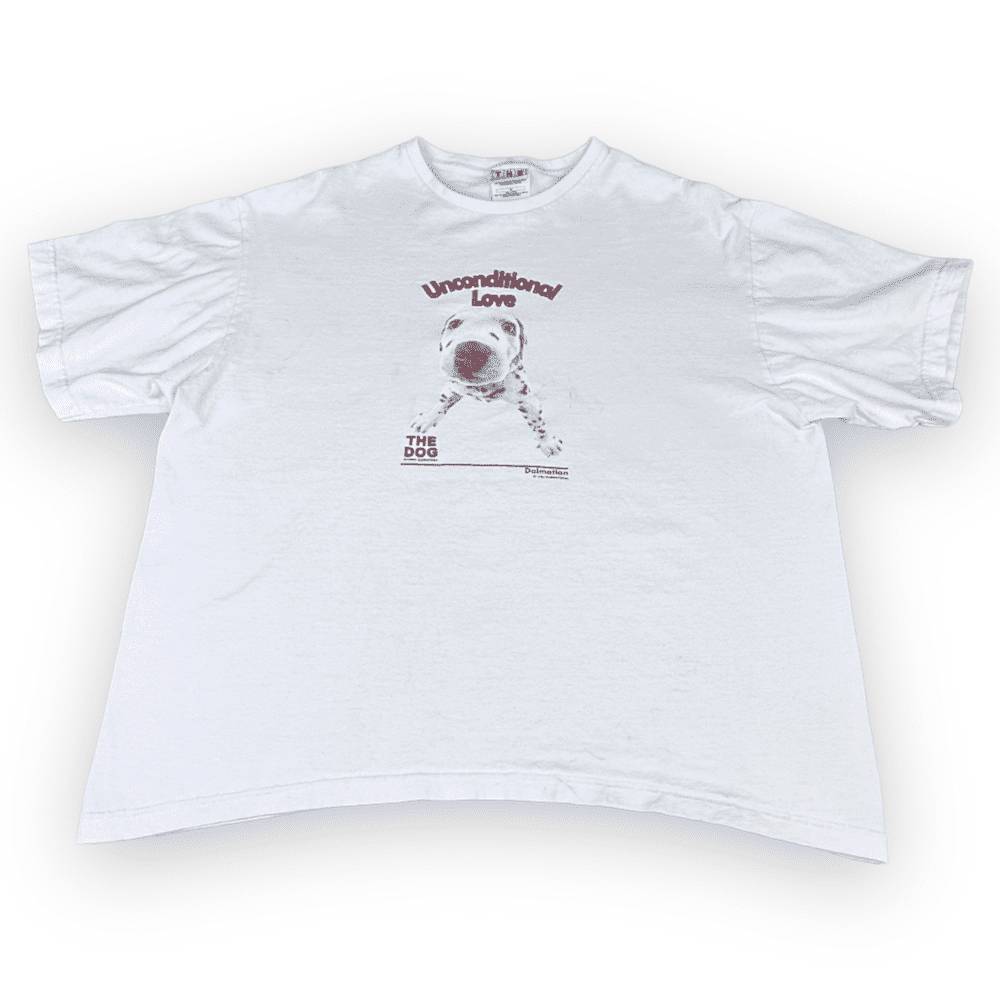 Vintage 90s Dalmatian Unconditional Love Dog Artist Collection T-Shirt LARGE/XL