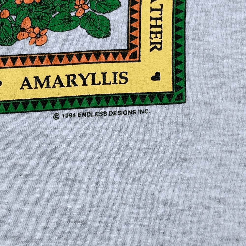 Vintage 90s Kendrich & Standton Carriage House Flower Garden Seeds T-Shirt XXL