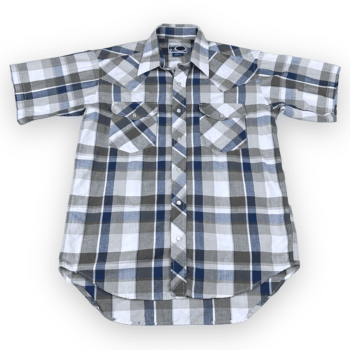 Vintage 90s Williams Bay Plaid Western Shirt MEDIUM