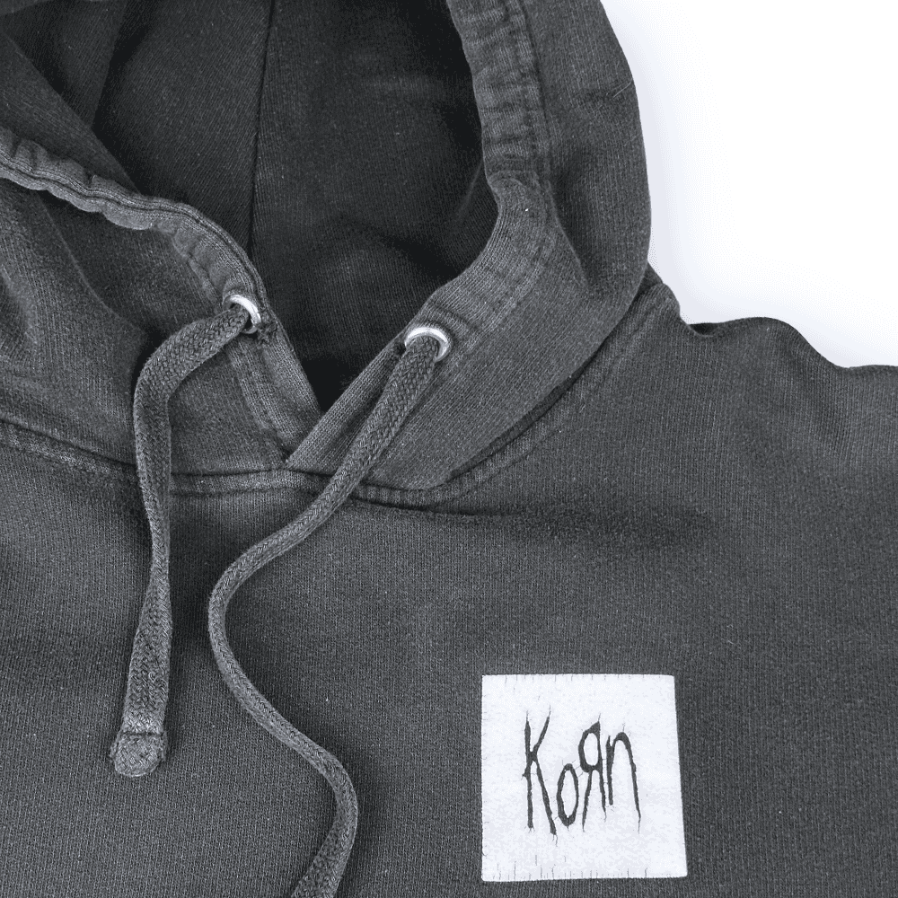Y2K Korn Band Black Hoodie MEDIUM