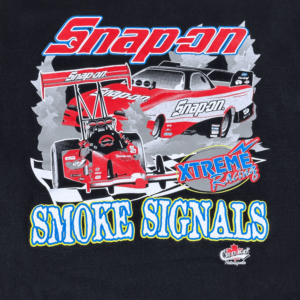 Vintage 90s Snap-On Tools Extreme Racing Smoke Signals T-Shirt LARGE