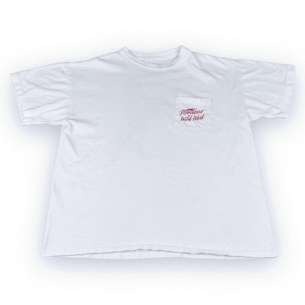 Vintage 90s Marlboro Wild West Collection Cowboy T-Shirt LARGE