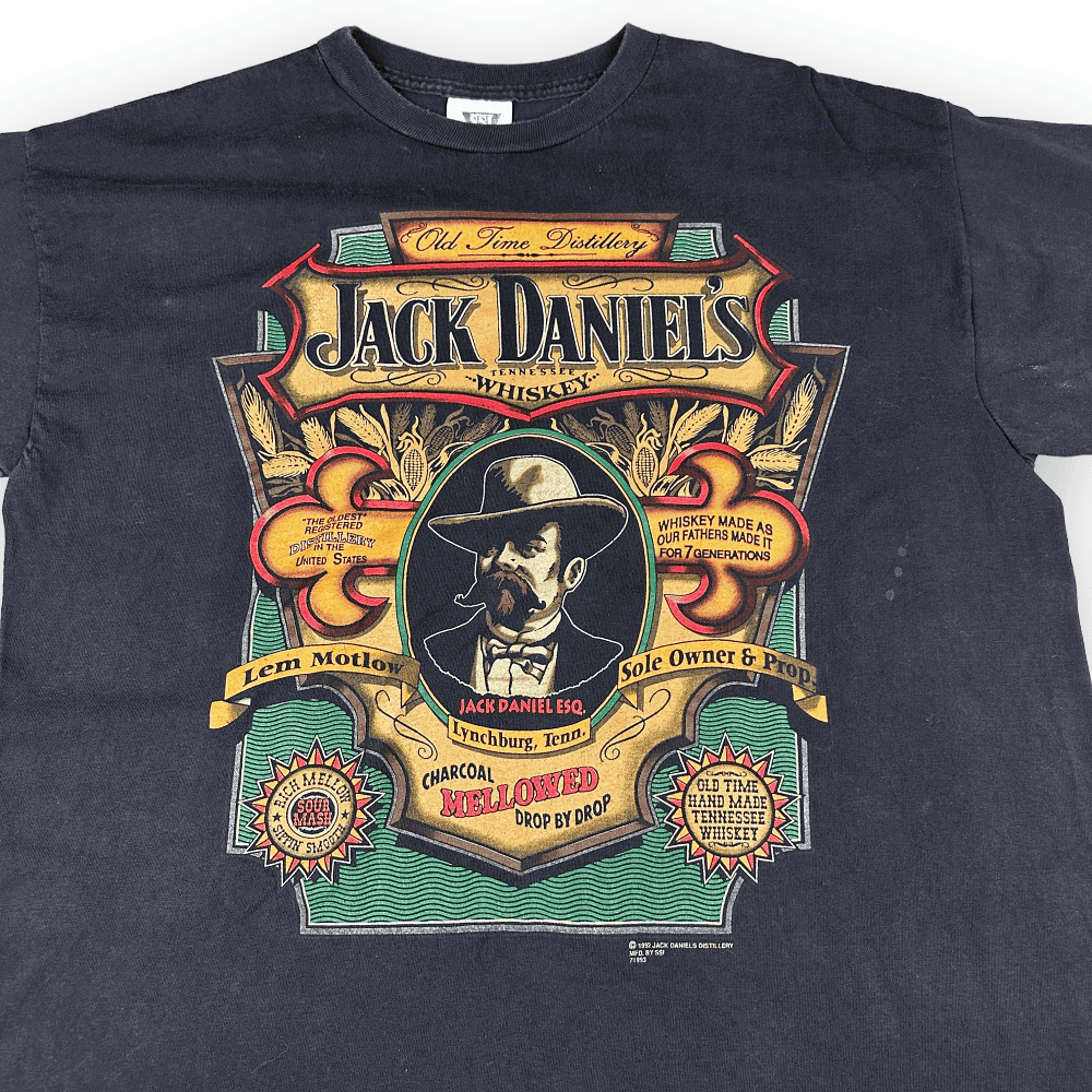 Vintage 90s Jack Daniels Tennessee Whiskey T-Shirt XL
