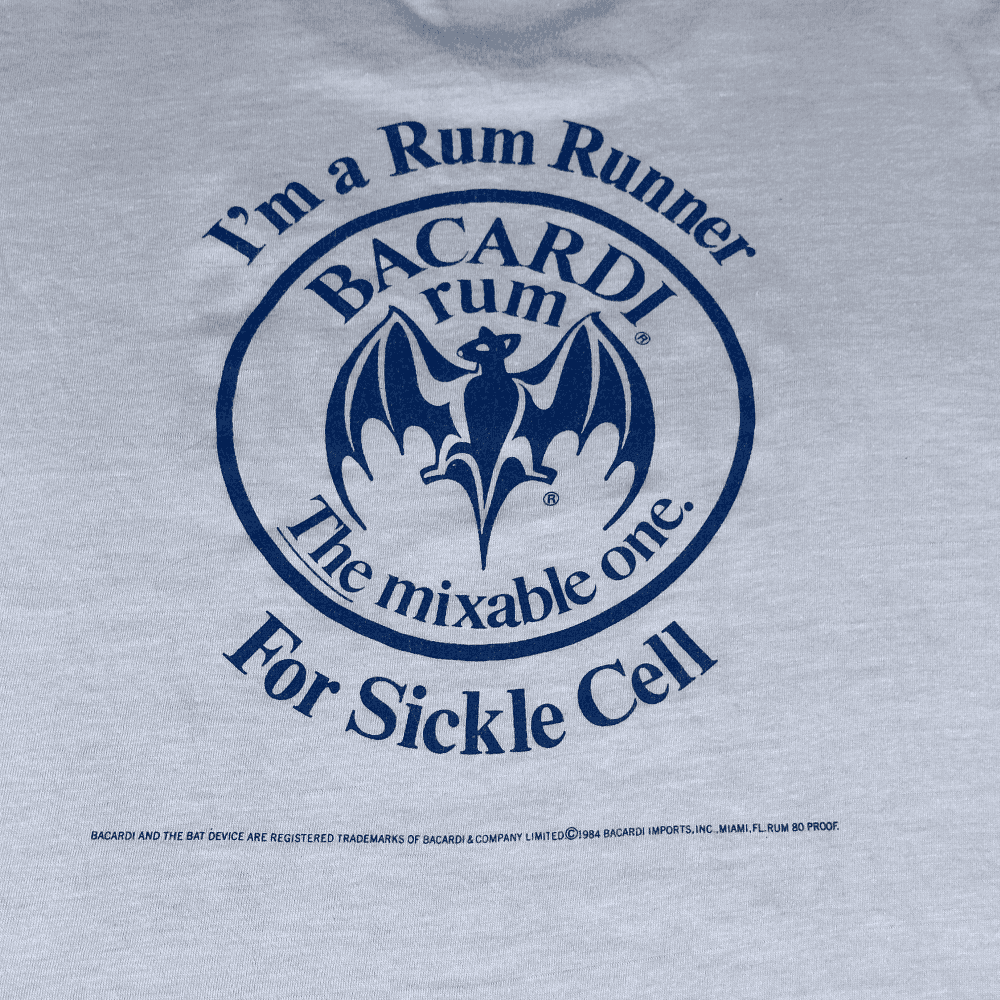 Vintage 80s Bacardi Rum Runner Oakland T-Shirt MEDIUM