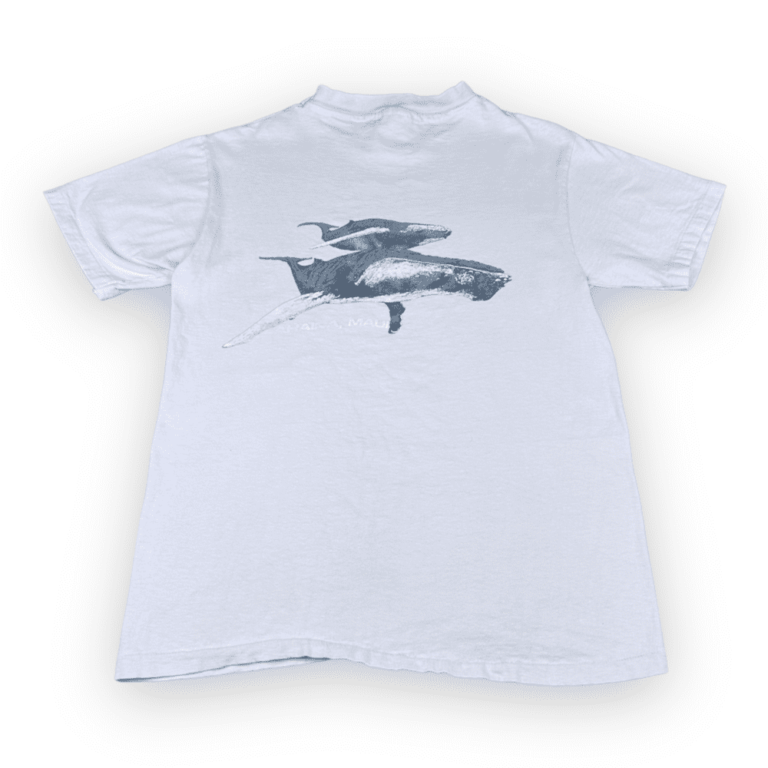Vintage 90s Humpback Whales Lahaina, Maui Hawaii T-Shirt SMALL