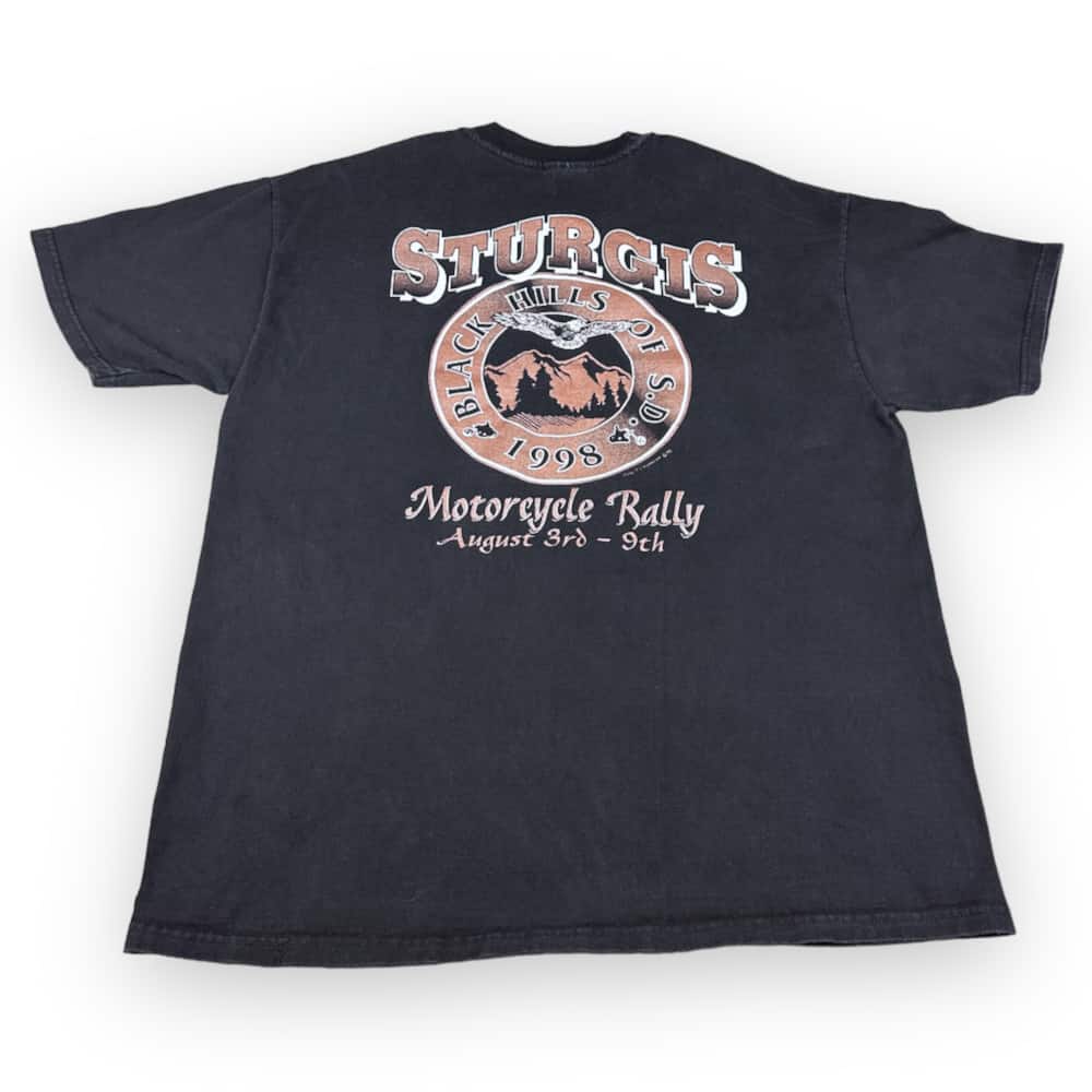 Vintage 90s Sturgis Motorcycle Rally South Dakota T-Shirt XL
