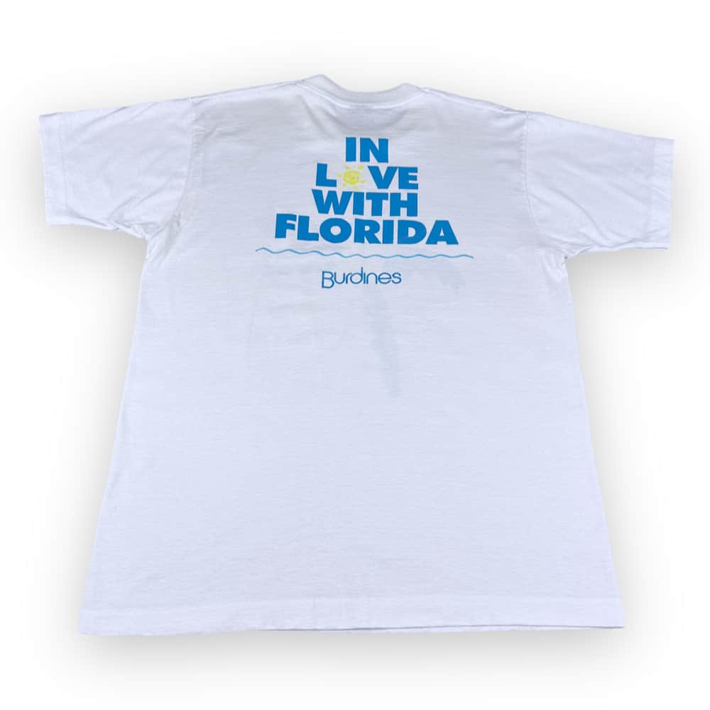 Vintage 80s Burdines In Love With Florida T-Shirt MEDIUM