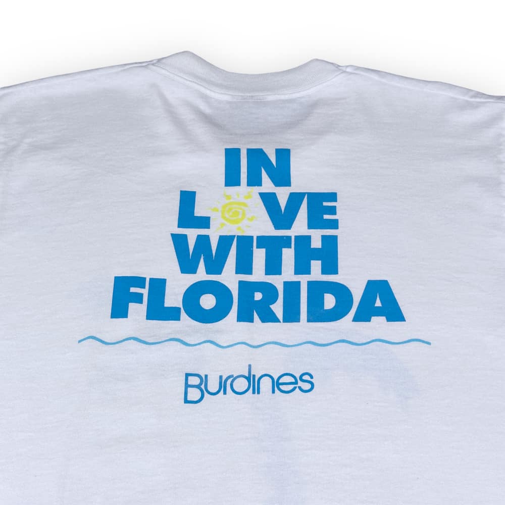 Vintage 80s Burdines In Love With Florida T-Shirt MEDIUM