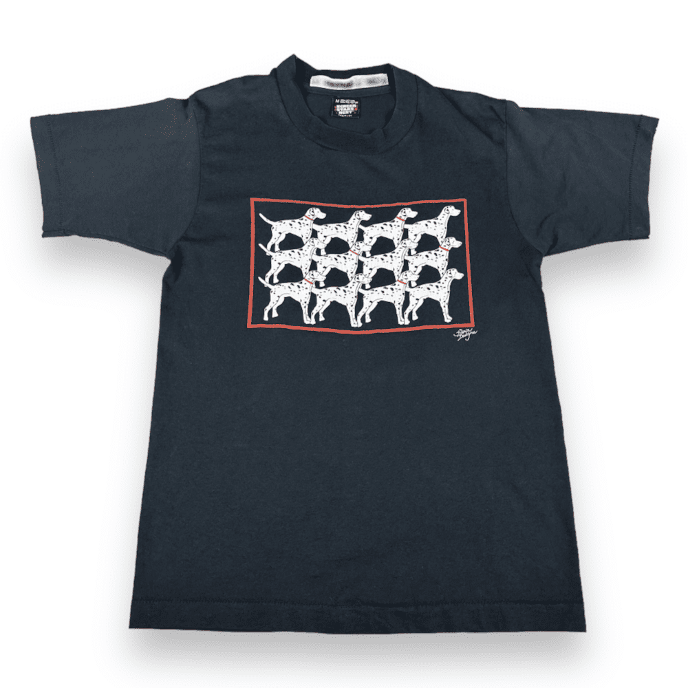 Vintage 80s Dalmatian Dogs T-Shirt SMALL