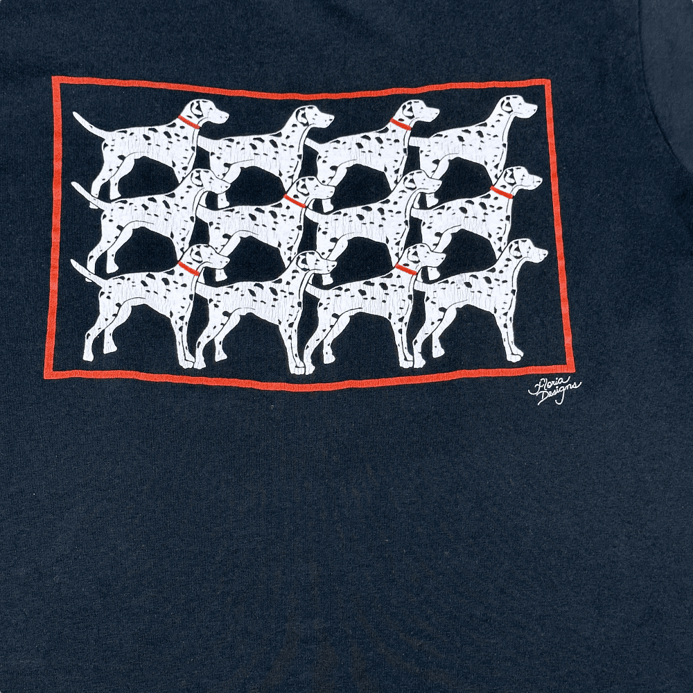 Vintage 80s Dalmatian Dogs T-Shirt SMALL