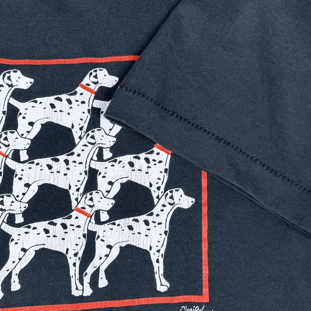 Vintage 80s Dalmatian Dogs T-Shirt SMALL