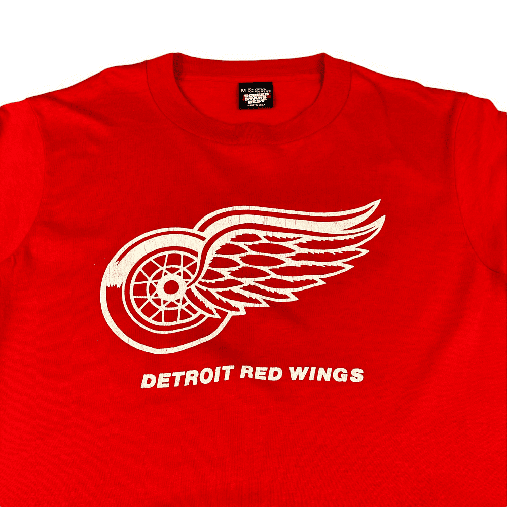 Vintage Detroit Red Wings Long Sleeve Shirt 80s