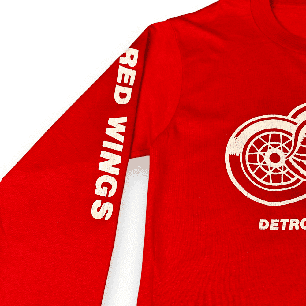 Vintage Detroit Red Wings Long Sleeve Shirt 80s