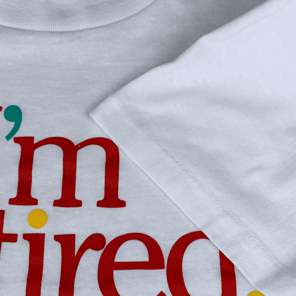Vintage 80s I'm Retired Having a Good Time T-Shirt MEDIUM