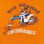 Vintage 70s Denver Broncos Big Orange Crushmobile T-Shirt SMALL