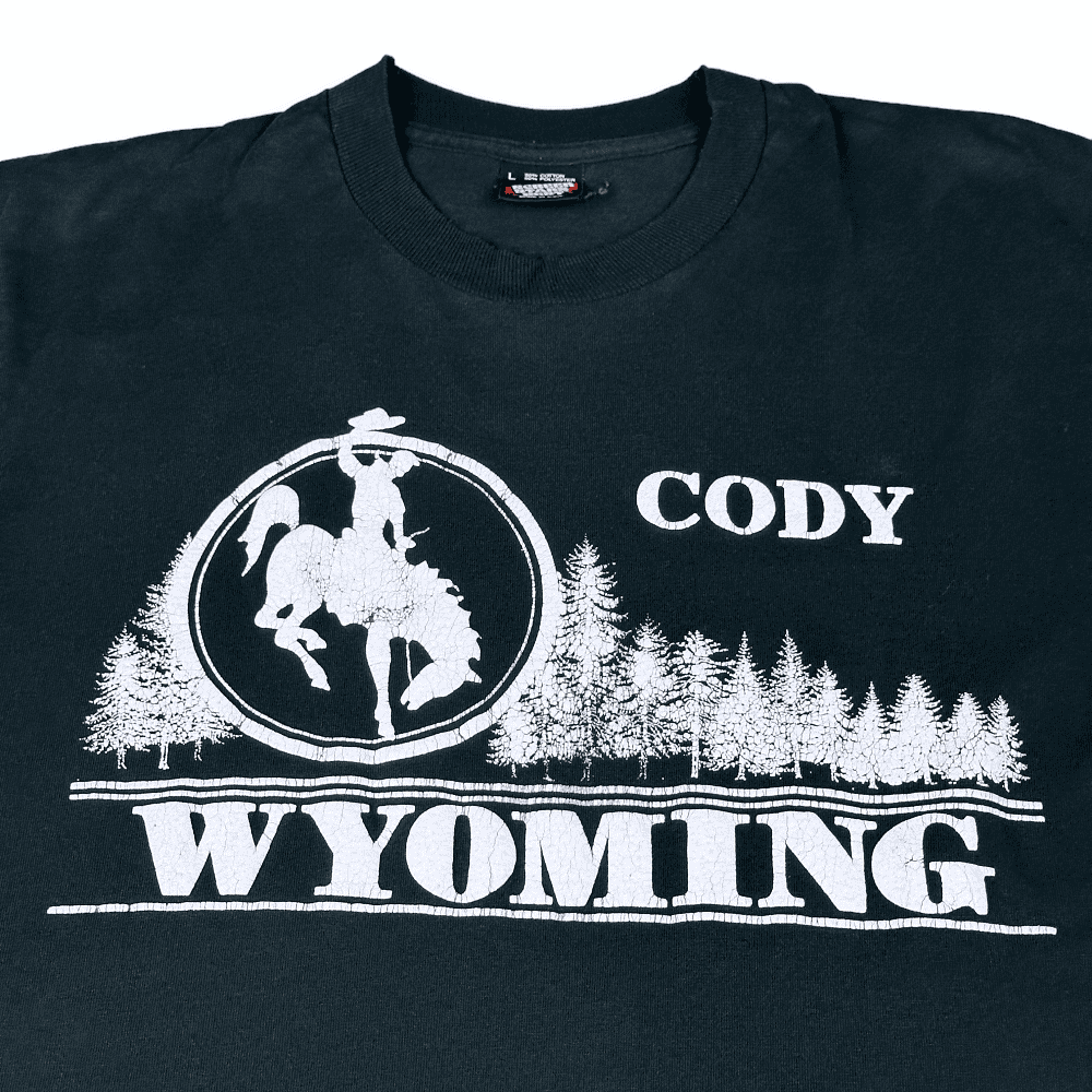 Vintage 80s Cody Wyoming Cowboy T-Shirt MEDIUM