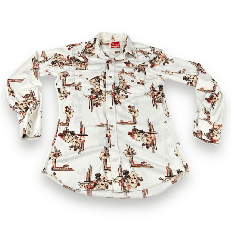 Vintage 70s Ely Plains Pearl Snap Western Shirt SMALL