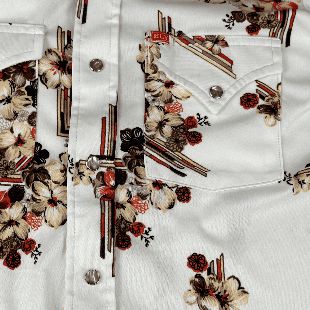 Vintage 70s Ely Plains Pearl Snap Western Shirt SMALL