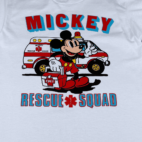 Vintage 90s Mickey Rescue Squad Kids T-Shirt Youth 14-16