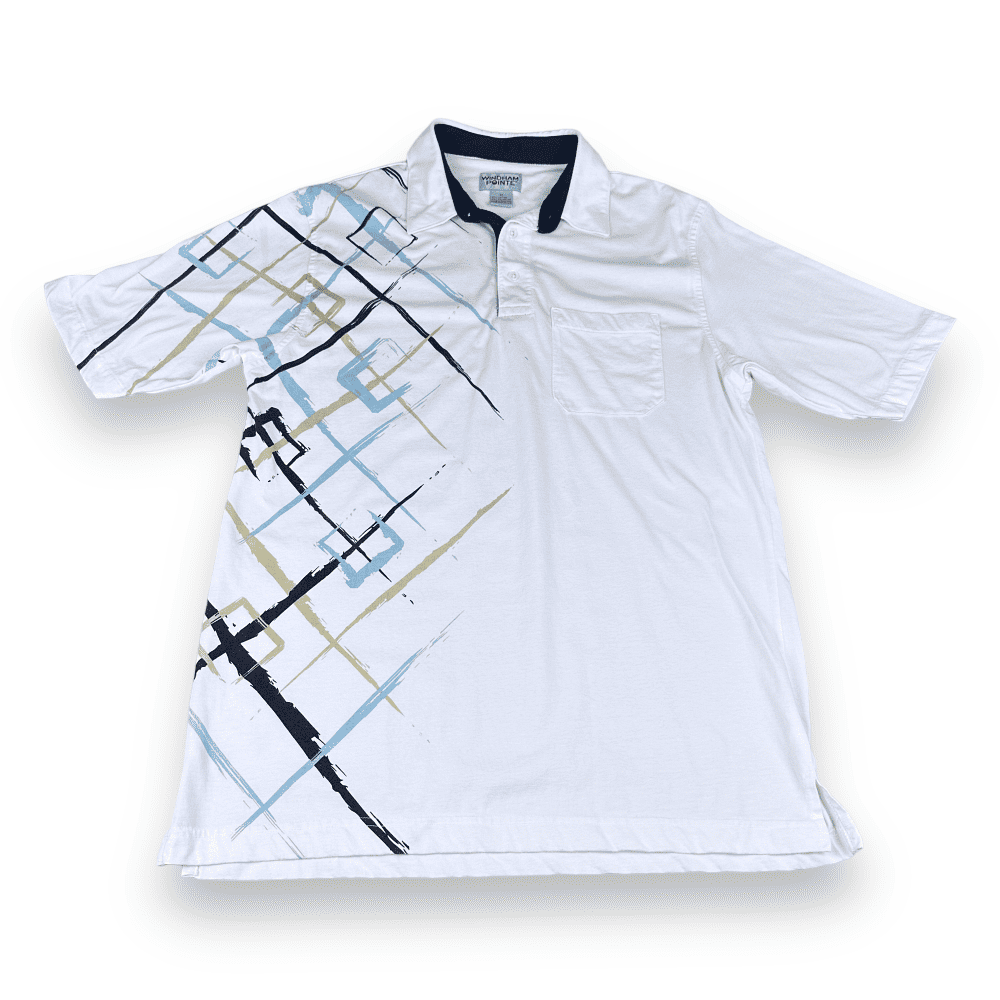 Vintage 90s Windham Pointe Tennis Polo Shirt MEDIUM
