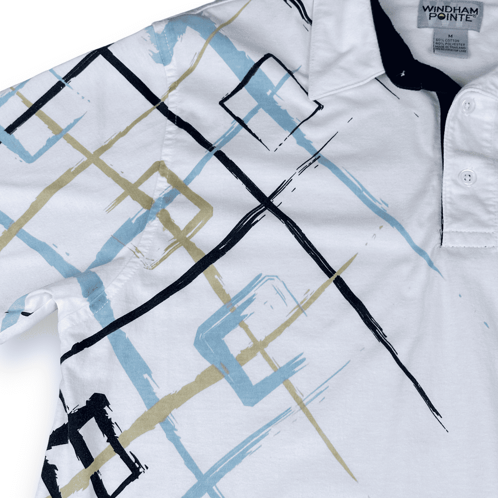 Vintage 90s Windham Pointe Tennis Polo Shirt MEDIUM