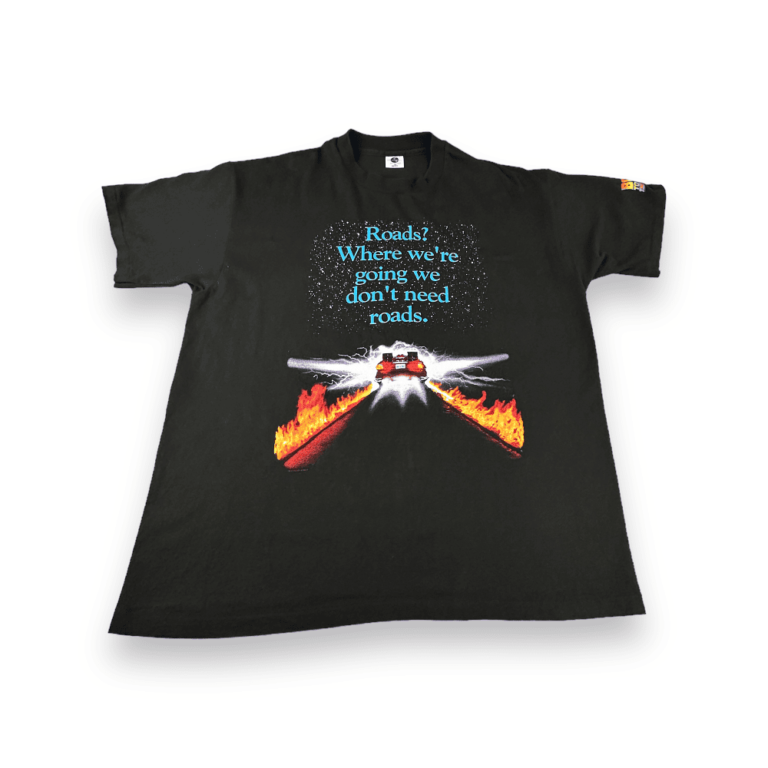 Vintage 90s Back To The Future Universal Studios Ride T-Shirt 2XL