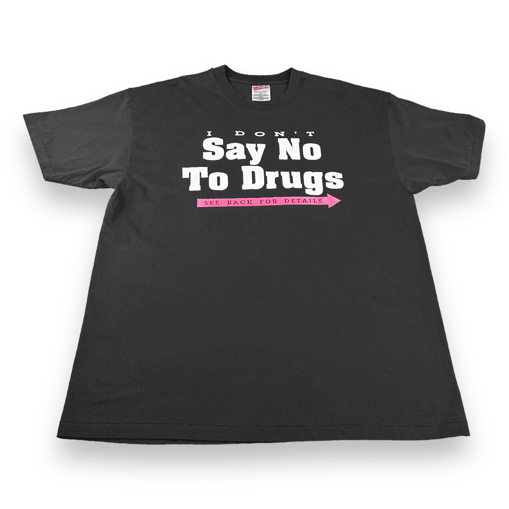 Vintage 90s I Don't Say No To Drugs T-Shirt XL