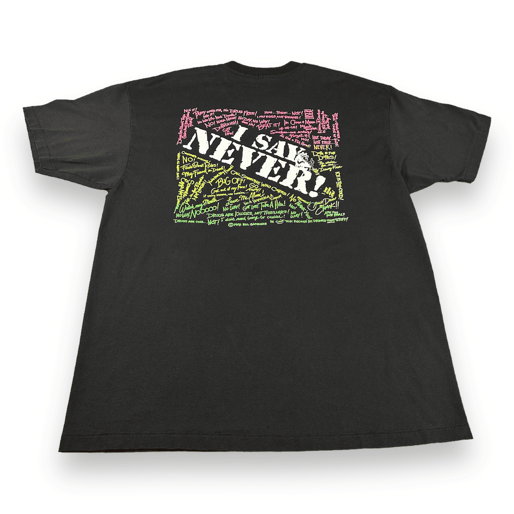 Vintage 90s I Don't Say No To Drugs T-Shirt XL