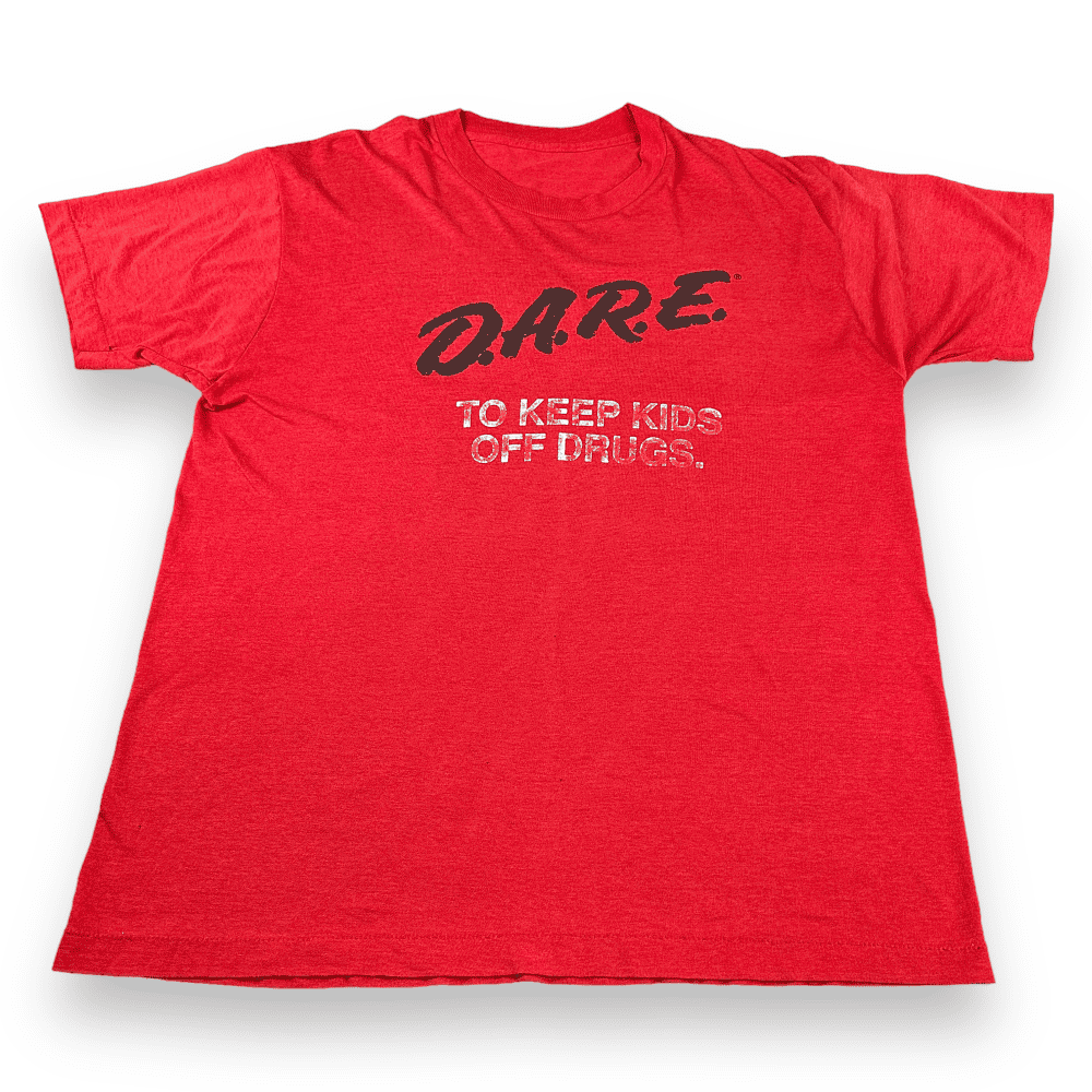 Vintage 80s Dare To Keep Kids Off Drugs T-Shirt LARGE/XL