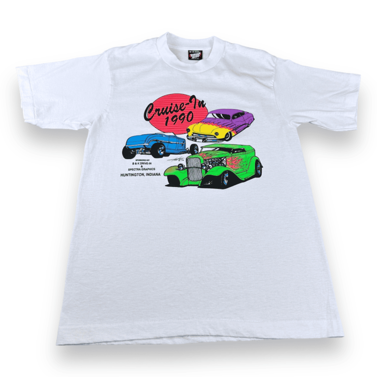 Vintage Cruise-In Classic Cars T-Shirt 90s