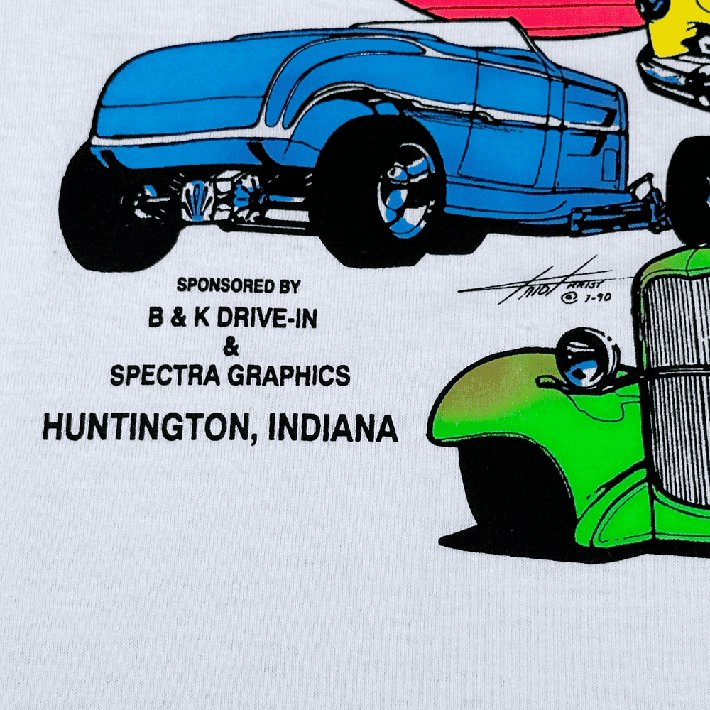 Vintage Cruise-In Classic Cars T-Shirt 90s