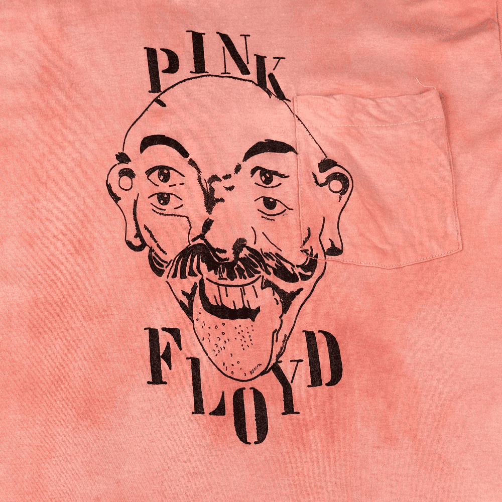 Vintage 80s Pink Floyd Tie Dye Muscle T-Shirt LARGE