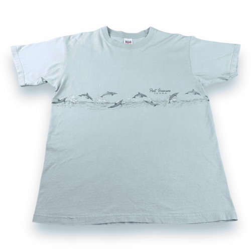 Vintage 90s Port Aransas Texas Leaping Dolphins T-Shirt LARGE
