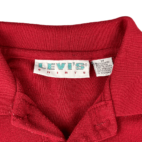 Vintage 80s Levi's Red Polo Shirt MEDIUM