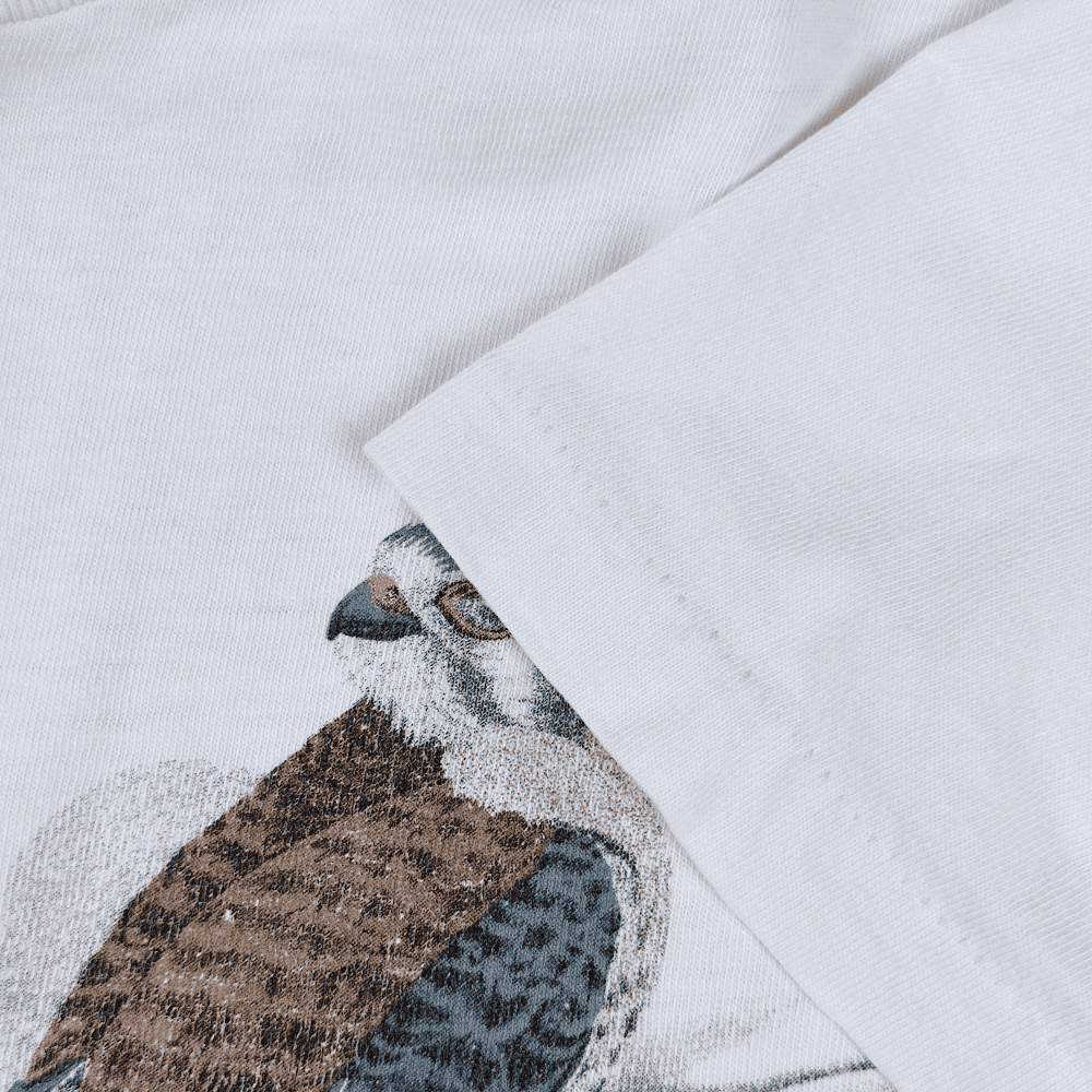 Vintage 80s Falcon Art Pocket T-Shirt SMALL