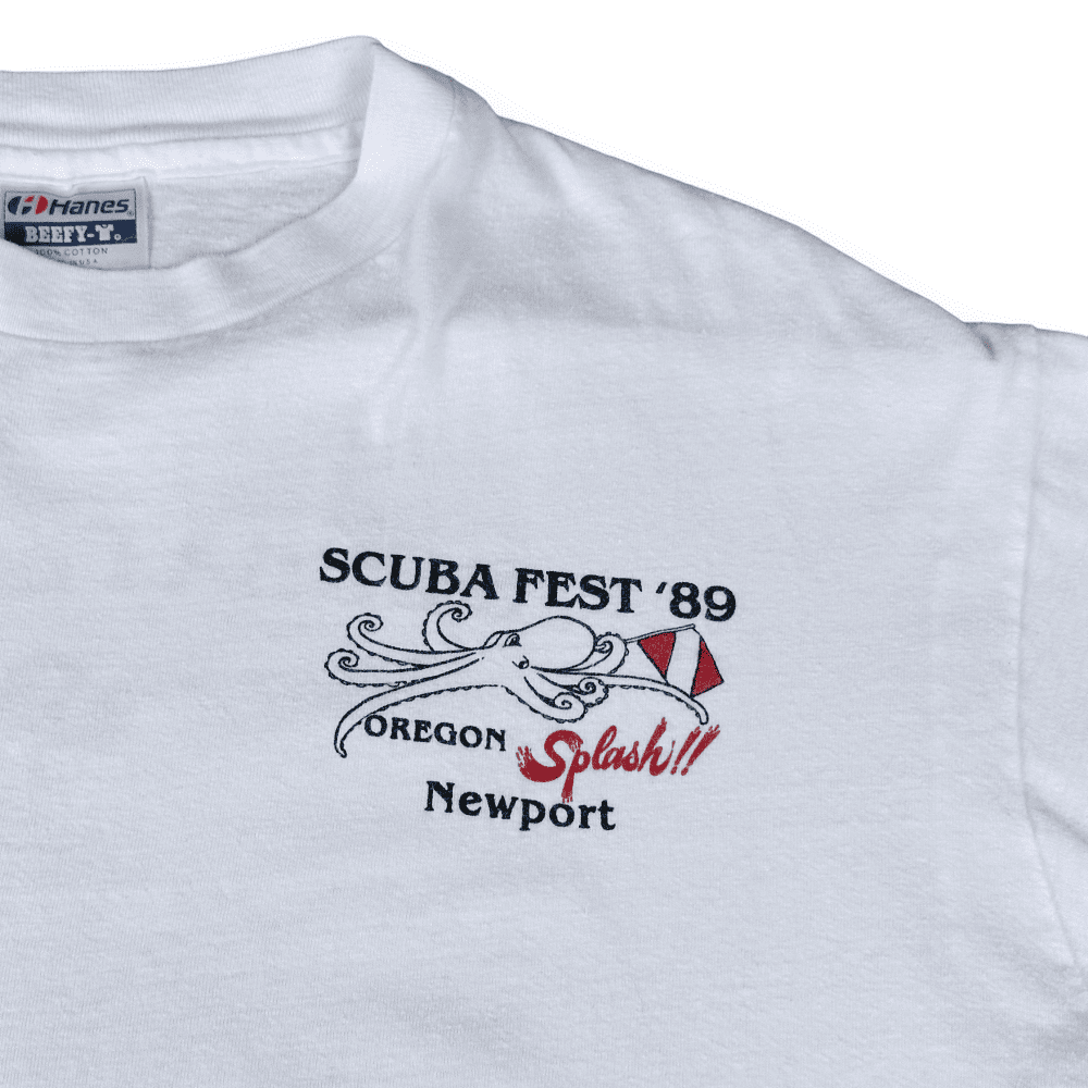 Vintage 80s Scuba Fest Newport Oregon T-Shirt LARGE