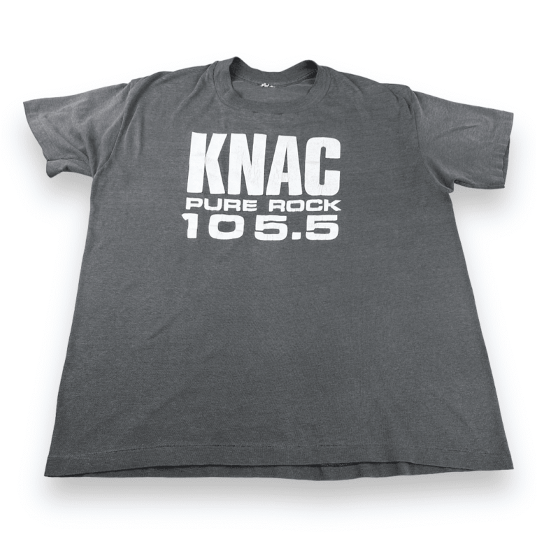 Vintage 80s KNAC Pure Rock 105.5 FM Radio Station T-Shirt LARGE