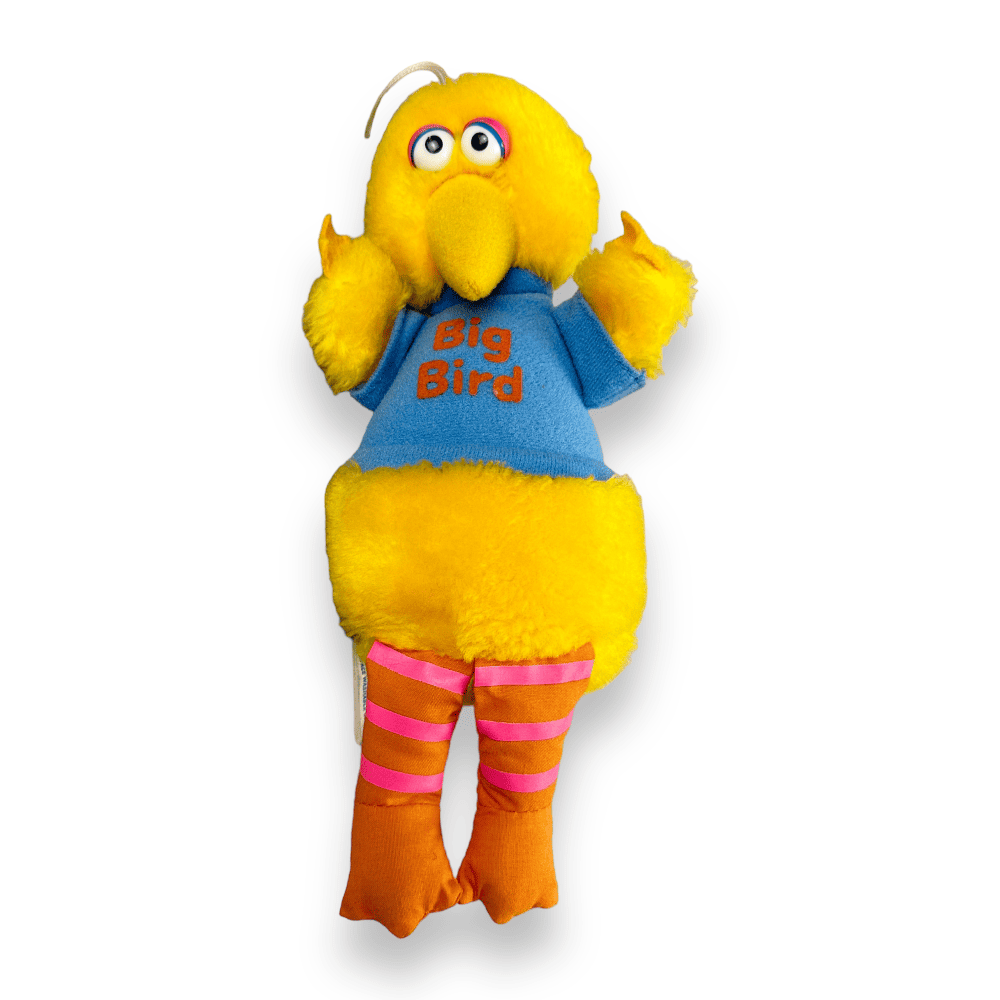 Vintage 80s Big Bird Sesame Street Plush Toy