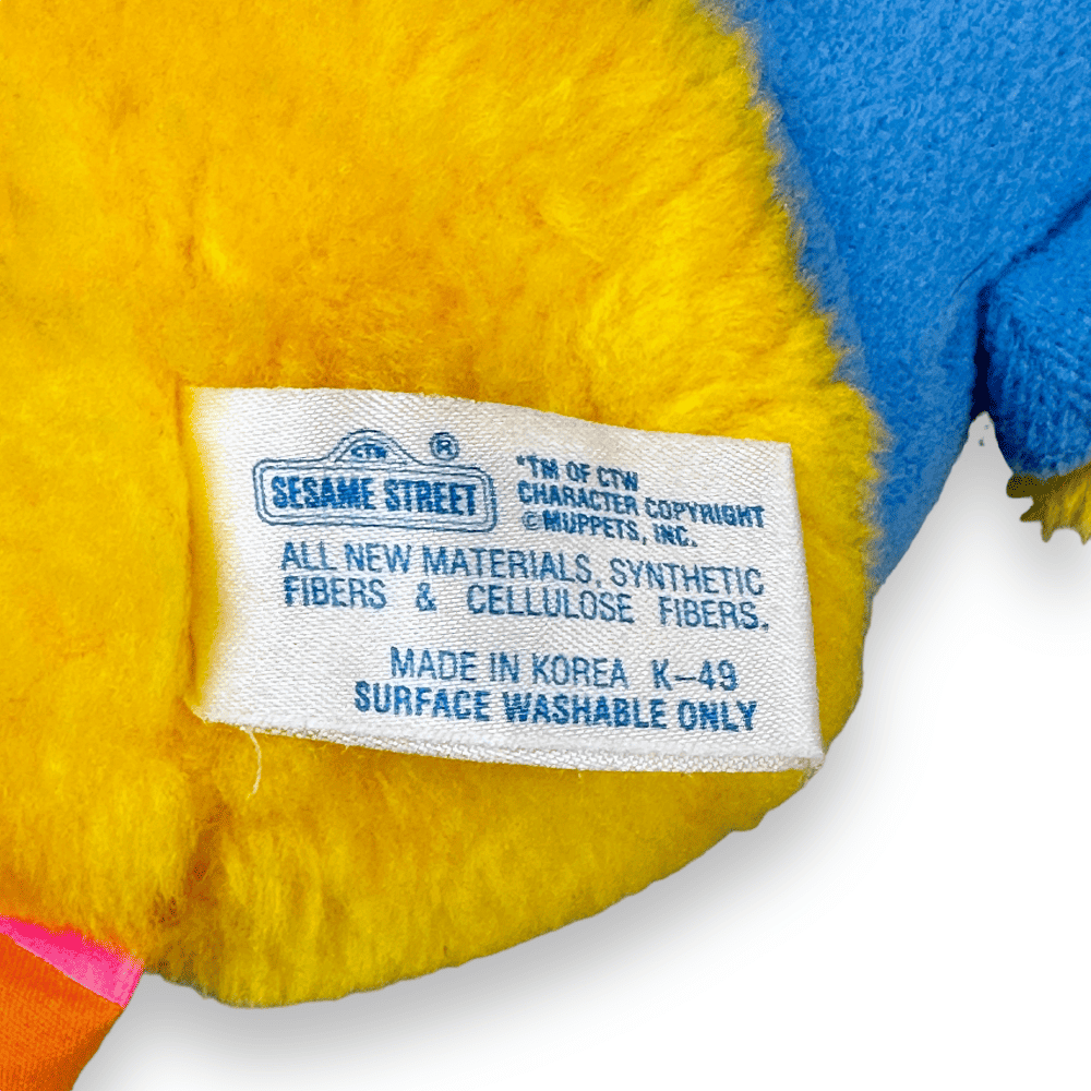 Vintage 80s Big Bird Sesame Street Plush Toy